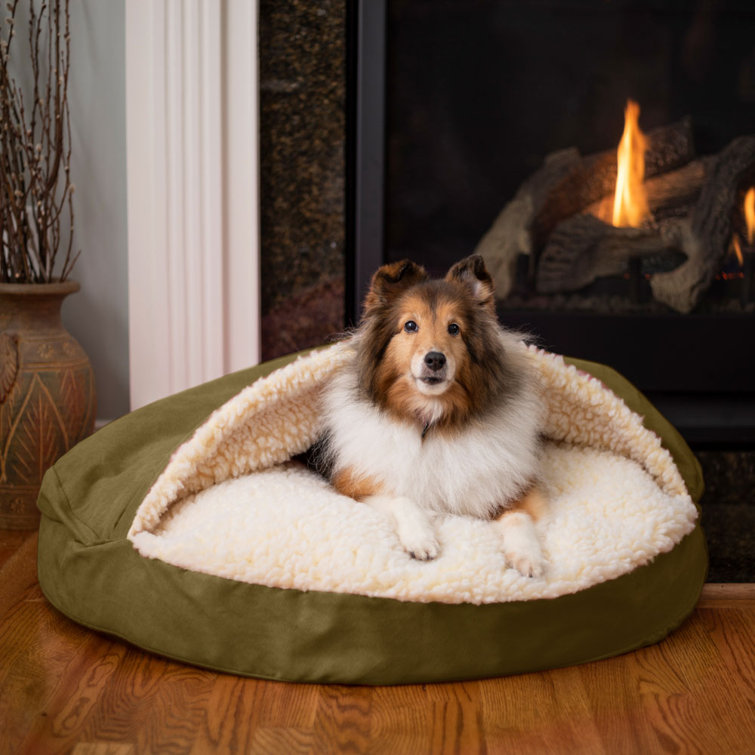 Fern snuggery hooded dog bed best sale